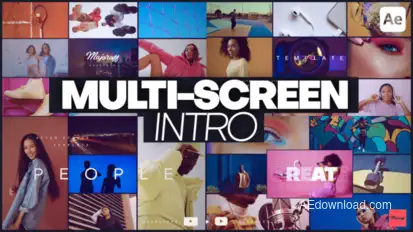Multi-Screen Intro broadcast-packages template preview