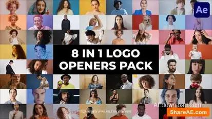 Multi Screen Mosaic Logo Openers Openers template preview