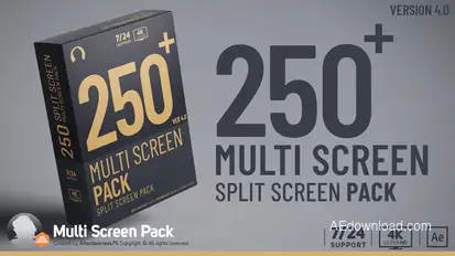 Multi Screen Pack Video Displays template preview