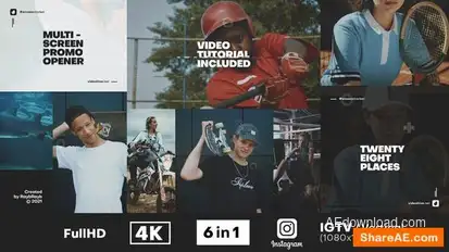 Multi Screen Promo Opener Openers template preview