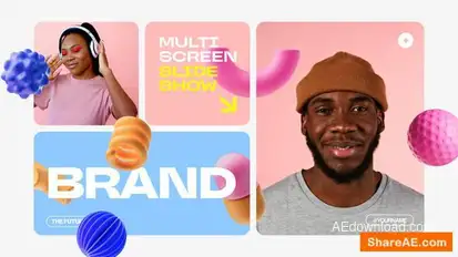 Multi Screen Slide Show Openers template preview