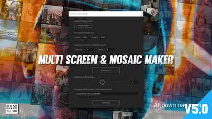 Mosaic & Multi Screen Maker Video Displays template preview