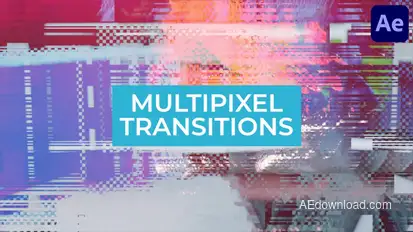 Multipixel Transitions for After Effects Elements template preview