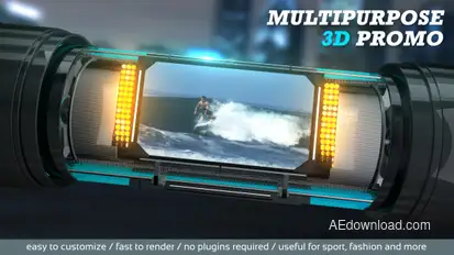 Multipurpose 3D Promo Openers template preview