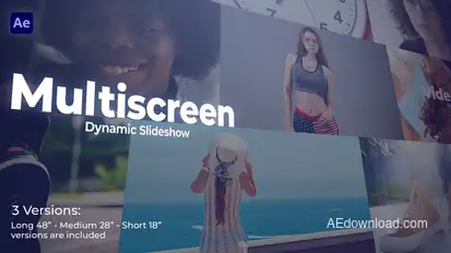 Multiscreen Dynamic Slideshow Video Displays template preview