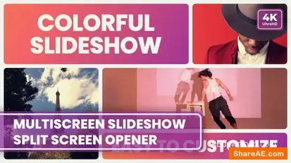 Multiscreen Gallery Slideshow | Split Screen Slideshow Openers template preview