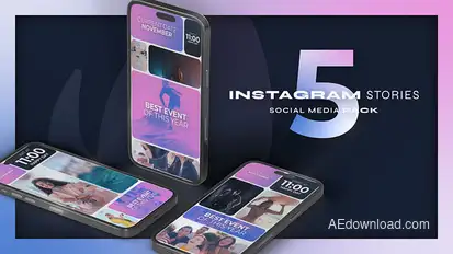 Multiscreen Instagram Reel Pink Product Promo template preview