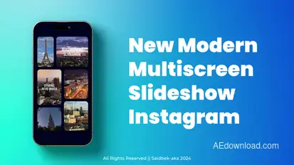 Multiscreen Instagram Slideshow Openers template preview