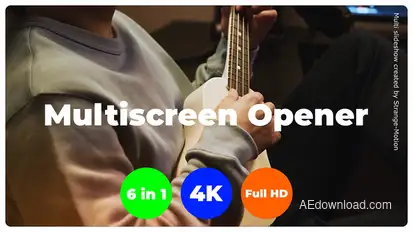 Multiscreen Intro broadcast-packages template preview