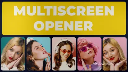 Multiscreen Opener broadcast-packages template preview