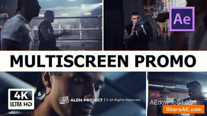 Multiscreen Promo - Dynamic Intro - Split Screen Opener Openers template preview
