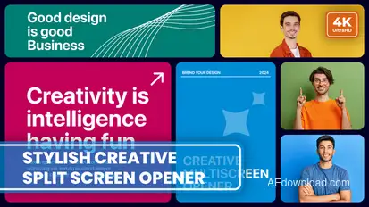 Multiscreen Slideshow Video Displays template preview