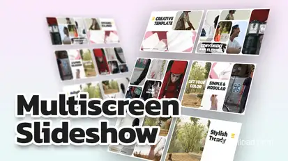 Multiscreen Slideshow Video Displays template preview
