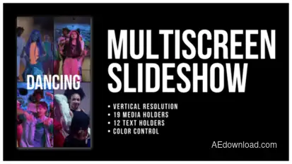 Multiscreen Slideshow | AE Openers template preview