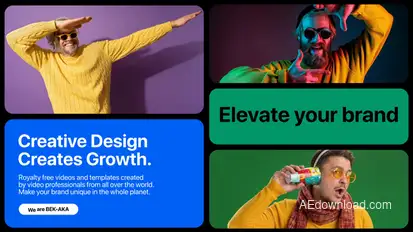 Multiscreen Slideshow Branding Video Displays template preview