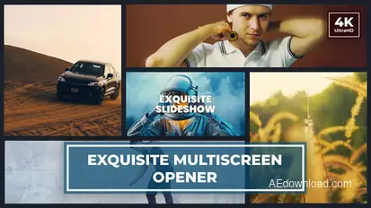 Multiscreen Slideshow | Dynamic Start Opener Video Displays template preview