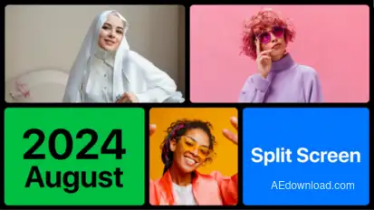 Multiscreen Slideshow | Mosaic Opener Video Displays template preview