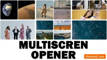 Multiscreen Slideshow | Split Screen V1 Openers template preview