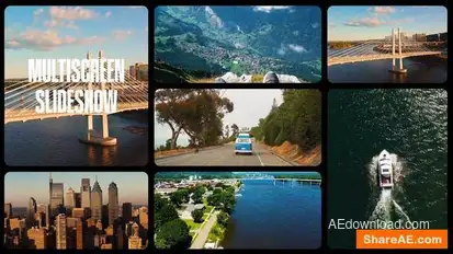 Multiscreen Slideshow | Split Screen Gallery Openers template preview