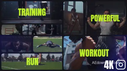 Multiscreen Sports Opener Video Displays template preview