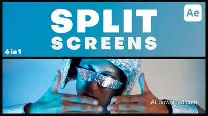 Multiscreen Transitions | Split Screen Elements template preview