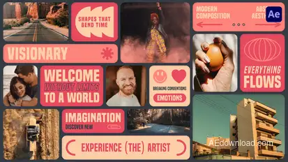 Multiscreen Typo Logo Intro Openers template preview