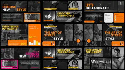 Multiscreens Typography Titles template preview