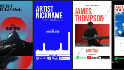 Music Cover for Shorts Elements template preview