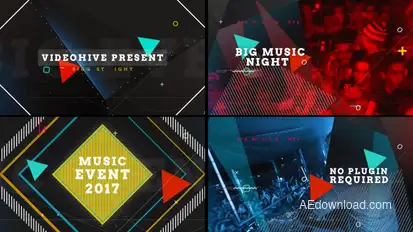 Music Event Video Displays template preview