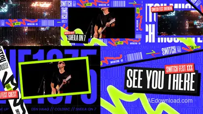 Music Event After Effect Template Video Displays template preview