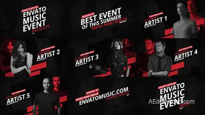 Music Event Promo Openers template preview
