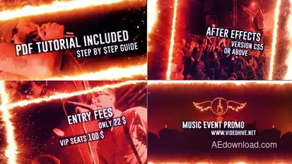 Music Event Promo Video Displays template preview