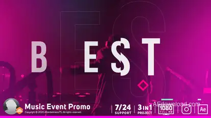 Music Event Promo Openers template preview