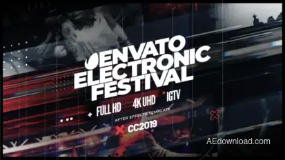 Music Event Promo broadcast-packages template preview