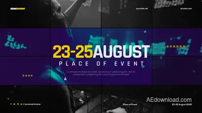 Music Event Promo / Party Invitation Slideshow / EDM Festival / Night Club / DJ Performance Openers template preview