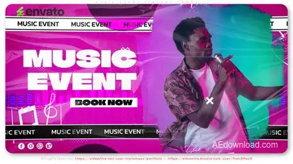 Music Event Singers Promo Openers template preview