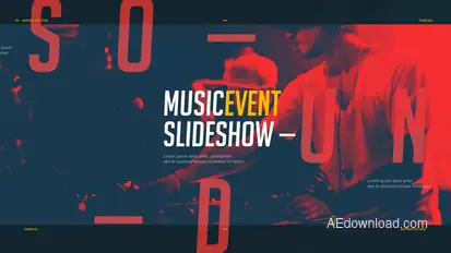 Music Event Slideshow / Party Invitation / EDM Festival Promo / Night Club / DJ Performance Video Displays template preview