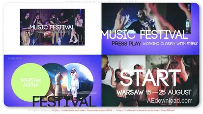 Music Festival Big Opener Openers template preview