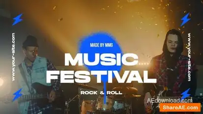 Music Festival Promo Openers template preview