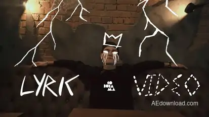 Music Lyric Video Elements template preview