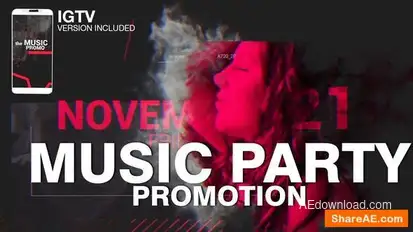 Music Party Openers template preview