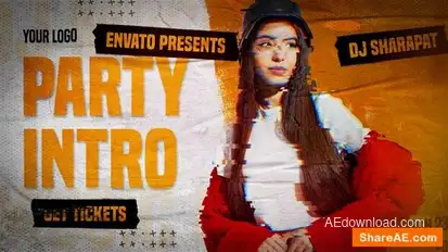 Music Party Intro I Hip Hop Opener Openers template preview
