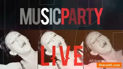 Music Party Promo Openers template preview