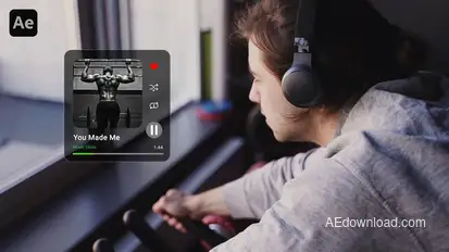 Music Player Overlays Elements template preview