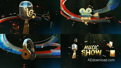 Music Show Package broadcast-packages template preview