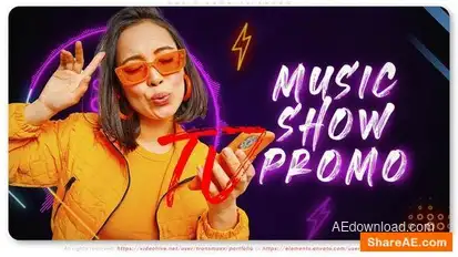 Music Show TV Promo Openers template preview