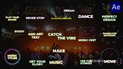 Music Titles | After Effects Titles template preview