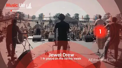 Music Top 10 broadcast-packages template preview