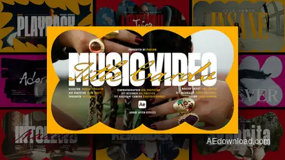 Music Video Title Card Templates For Ae Openers template preview