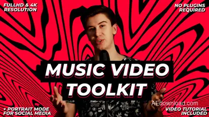 Music Video Toolkit Video Displays template preview